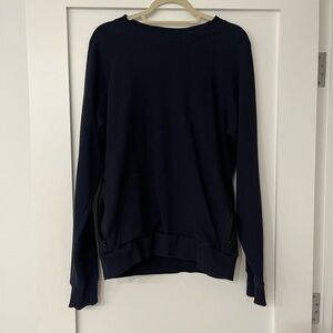 ALO Yoga Men's Navy Blue Crewneck Sweater
